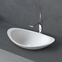 Раковина накладная ABBER Stein AS2606 белый матовый