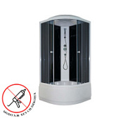 Душевая кабина Parly EC921 90x90x215 черный/белый