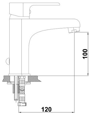 Смеситель GPD Atros MLB65 для раковины