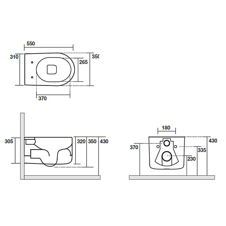 Унитаз подвесной Kerasan Nolita 531481 коричневый орех матовый