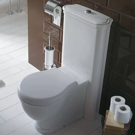 Крышка-сиденье для унитаза Globo Paestum PA029bi/cr белый/хром с микролифтом