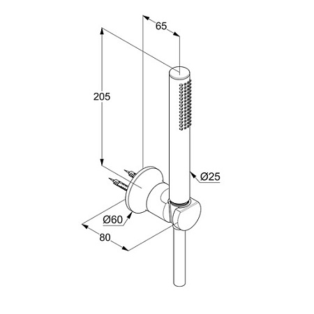 Душевой гарнитур Kludi Nova Fonte Deco 2085005-35 хром
