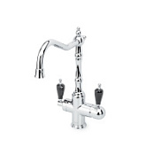 Смеситель Boheme Tradizionale chromo 113-BSW для кухонной мойки,кран для питьевой воды,хром/Swarovsk