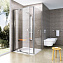 Душевой уголок Ravak Pivot PDOP2-120 + PPS-90 Transparent, сатин - фото 2