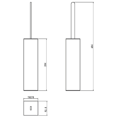 Ершик Boheme 10949-G напольный, золото