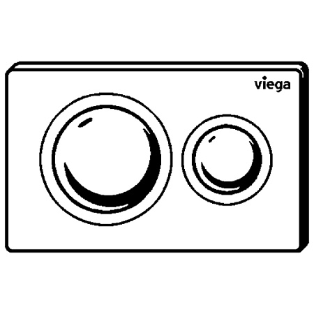 Кнопка смыва Viega Visign for Style 20 773793 белая