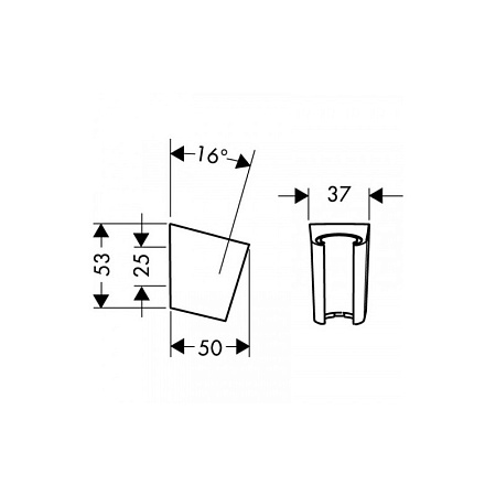 Держатель для душа Hansgrohe Porter 28331670 черный матовый