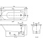Ванна квариловая Villeroy & Boch Oberon UBQ177OBE2V-01 170х70 см, белая - фото 5