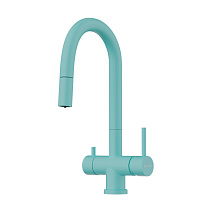 Смеситель Omoikiri Akita-S-AZ 4994436 для кухонной мойки, azur blue