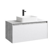 Корпус подвесной тумбы Aqwella 5 stars Mobi MOB0112BS 120 бетон светлый