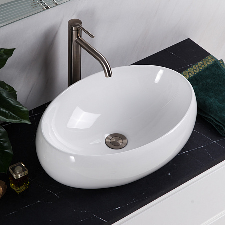 Раковина накладная BelBagno BB1085 48x34x15 белый