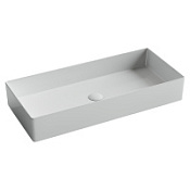 Раковина накладная Ceramica Nova Element CN6072 80.1x36.1x13 черный матовый