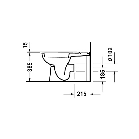 Унитаз-компакт Duravit D-Code 21180900002 горизонтальный выпуск