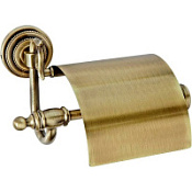 Держатель туалетной бумаги Boheme Barocco 10651 с крышкой, бронза