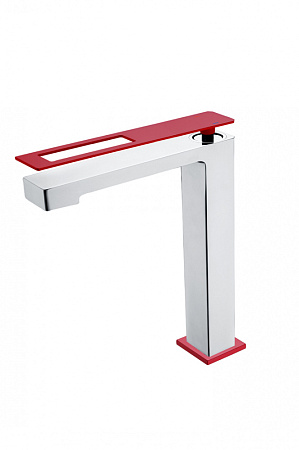 Смеситель Boheme Q 142-CRR для раковины, хром/красный