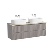 Тумба с раковиной и столешницей Sancos Snob T 140 SNT70SM+TT140A2 Doha Soft/Kreman