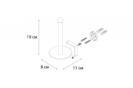 Держатель запасных рулонов Fixsen Kvadro FX-61310B хром