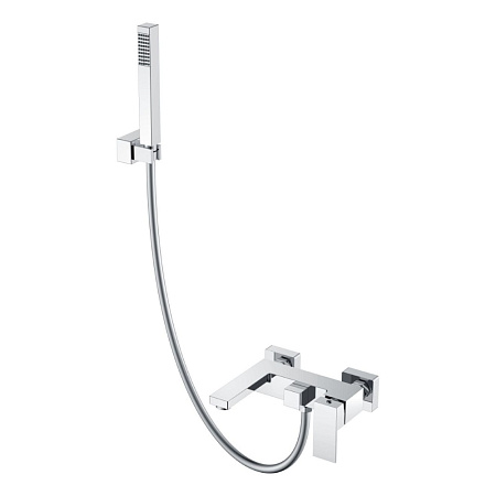 Смеситель Boheme Qubic 473-CR для ванны с душем, хром