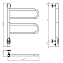 Полотенцесушитель электрический Vincea VTD-1R1CE 44x60 хром - фото 5