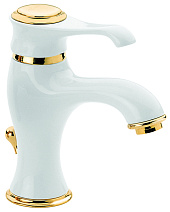 Смеситель Emmevi Tiffany 6003BO для раковины, белый/золото