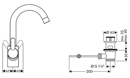 Смеситель Hansgrohe Focus S 31710000 для раковины