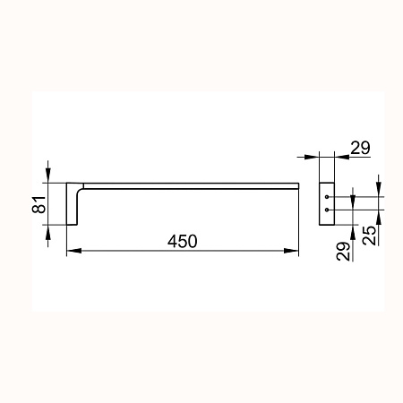 Полотенцедержатель Keuco Edition 11 11120370000 черный матовый