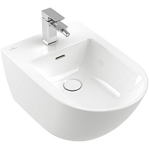 Биде подвесное Villeroy & Boch Subway 3.0 447000R1 альпийский белый CeramicPlus Биде подвесное Villeroy & Boch Subway 3.0 447000R1 альпийский белый CeramicPlus