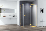 Душевой уголок Cezares Bellagio BELLAGIO-AH-1-120/100-C-BORO прозрачный/брашированное золото