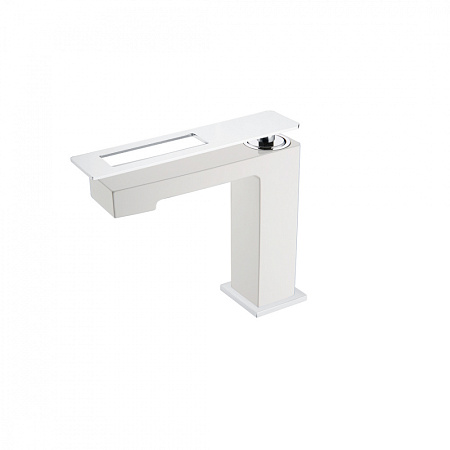 Смеситель Boheme Q 141-WCR для раковины, белый/хром