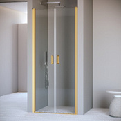 Душевая дверь RGW Passage PA-104GB 060810410-16 100x195 прозрачное/брашированное золото