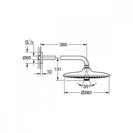 Верхний душ Grohe Euphoria 260 26459000