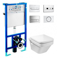 Унитаз подвесной Roca Dama-N PRO WC 346787000 с инсталляцией 89009000K