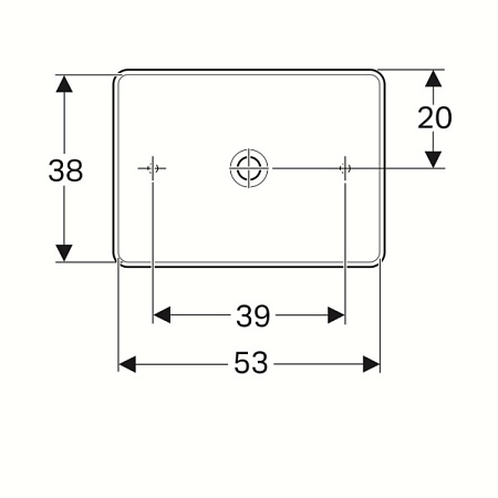 Раковина Geberit Variform 500.779.01.2 55х40 белый