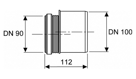 Отвод Tece DN90/DN110 адаптер