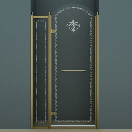 Душевая дверь в нишу Cezares Retro B 12 120 CP Br L/R