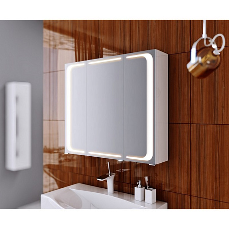 Шкаф-зеркало Aqwella 5 stars Milan Mil.04.08 80 с подсветкой