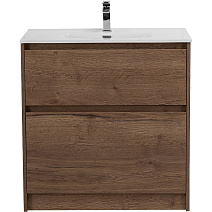 Тумба с раковиной BelBagno Kraft KRAFT39-800/390-2C-PIA-RT 80 напольная Rovere Tabacco