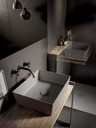 Раковина Hatria Happy Hour A0Y1VH08 50х38 антрацит