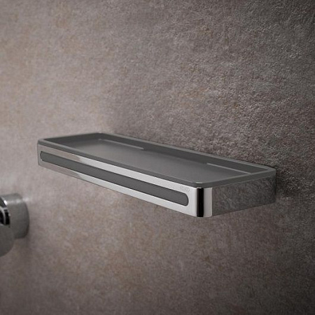 Полка Keuco Plan 14959010038 хром/светло-серый