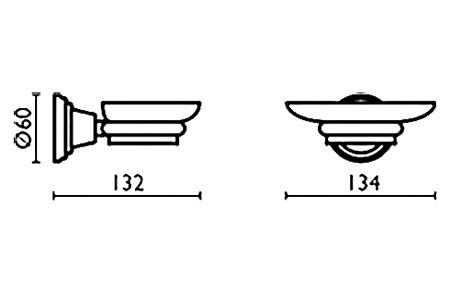 Мыльница Bagno & Associati Canova CA12351 CR