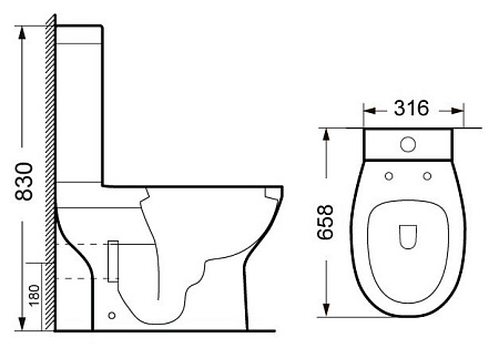Унитаз-компакт BelBagno Liguria BB0103WP