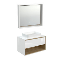 Мебель для ванной Cersanit Louna SZ-LOU-CO80-BL/Wh 80 со столешницей белый