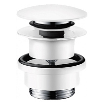 Донный клапан для раковины Hansgrohe 50100700 Push-Open белый матовый