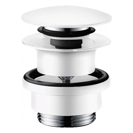 Донный клапан для раковины Hansgrohe 50100700 Push-Open белый матовый