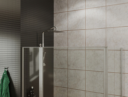 Душевой уголок Allen Brau Priority 3.31004.00 + 3.31016.00 100x90 хром