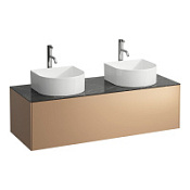 Тумба с раковиной Laufen Sonar 4.0542.8.034.141.1 120 медь/черный мрамор