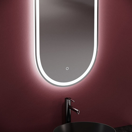 Зеркало Sancos Oval OV45F 45х90 с подсветкой