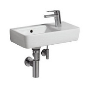 Раковина Geberit Renova Compact 276250000 50 с полочкой справа белая Раковина Geberit Renova Compact 276250000 50 с полочкой справа белая
