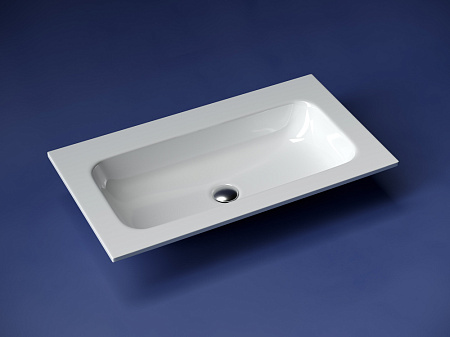 Раковина накладная Ceramica Nova Grace CN7012wx 81x45.7x13.7 без отв. под смес., белый