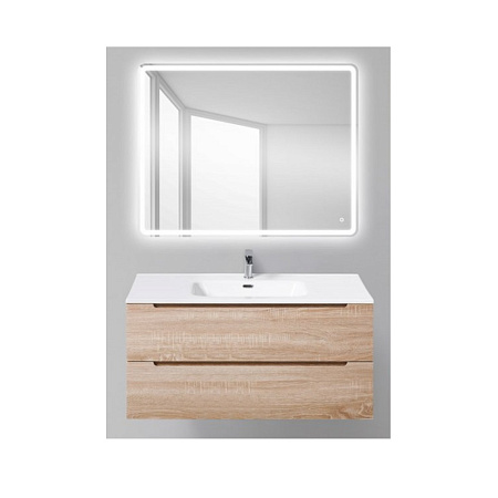 Тумба с раковиной BelBagno Etna ETNA-1000-2C-SO-WO-P 100 Rovere Bianco